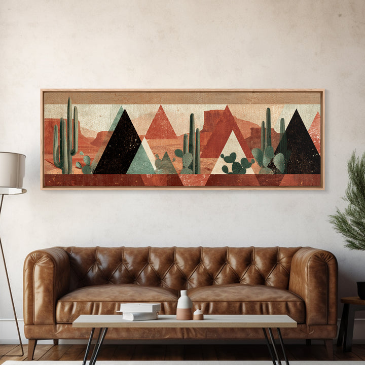 Desert Rhythm Pattern Canvas Print, Tribal Art, Canvas Painting, Living Room Decor, Oil Painting, Tribal, Original Abstract, TRI-3x1-38