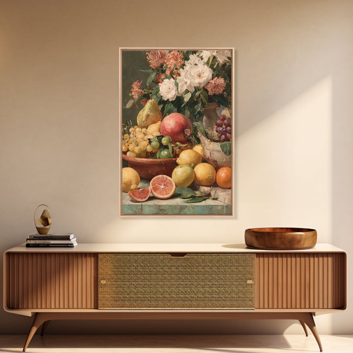 Tropical Fruit Market Arrangement Canvas Print, Tropical Art, Art Print, Living Room Decor, Fine Art, Tropic, Abstract Painting, TRO-2x3-23