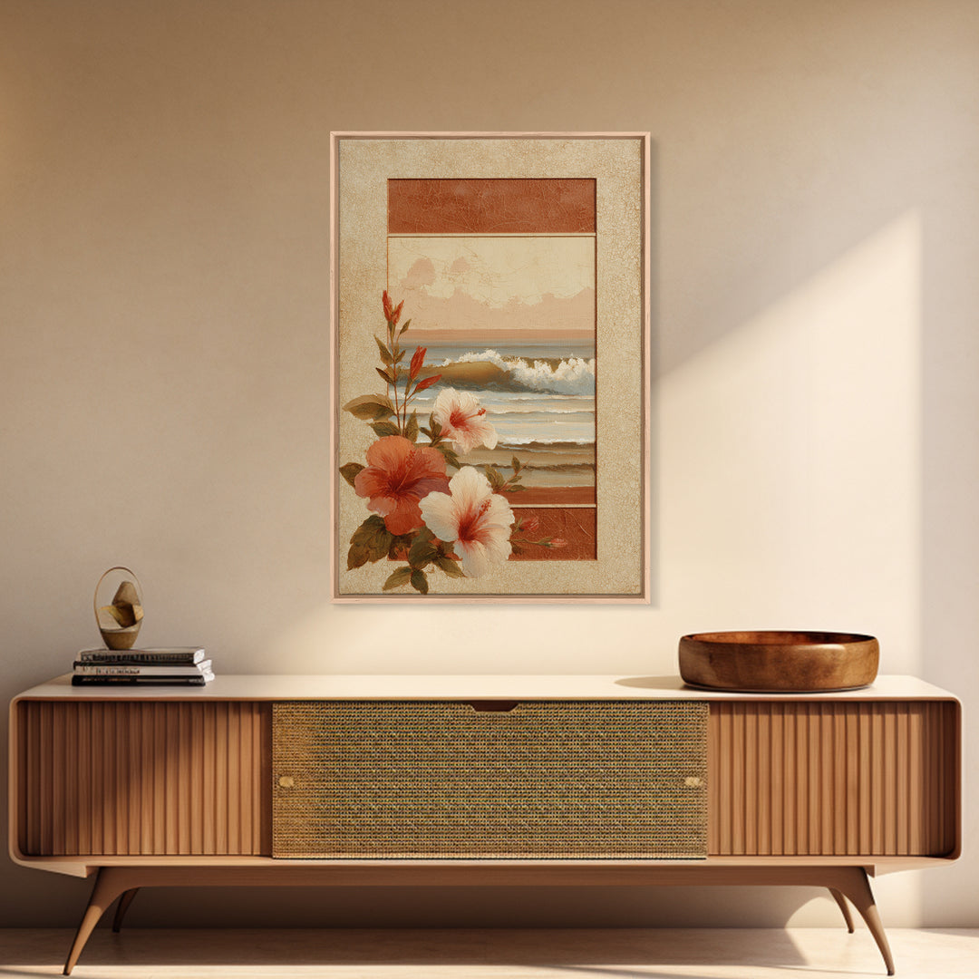 Sunset Surf Scene Canvas Print, Tropical Art, Digital Prints, Living Room Decor, Tropic 454, Set of Prints, Coastal Wall Art, TRO-2x3-54