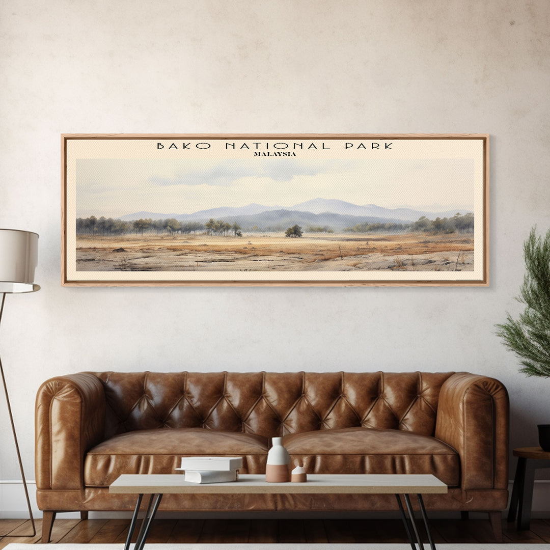 Bako National Park Travel Poster Print, Framed Canvas Wall Art, Metal Wall Art, Malaysia art, Gift For Him, Travel Wall Art, Travel Lover Gift