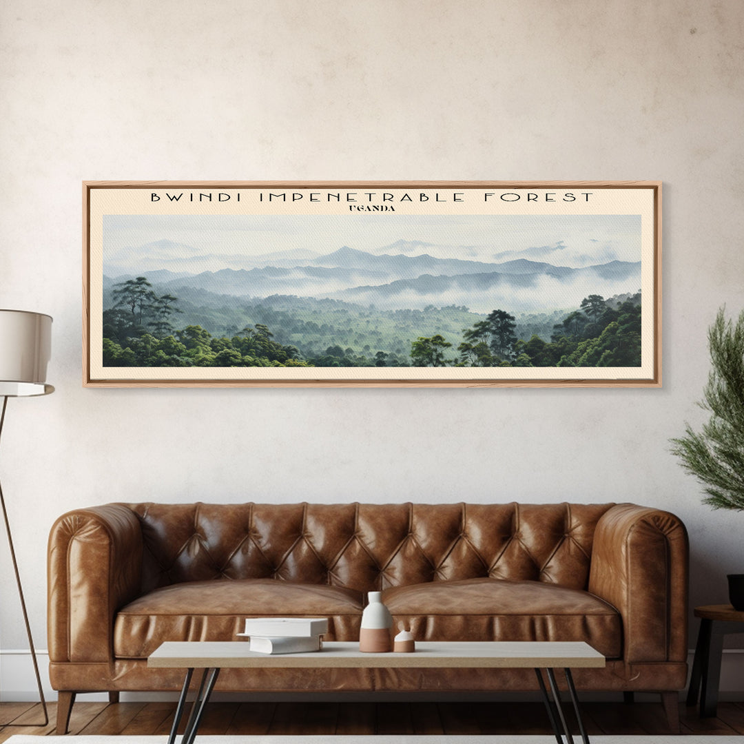 Bwindi Impenetrable Forest Wall Art Travel Poster Print, Gift For Travel Lover, Vacation Gift, COUNTRY Wall Art, Home Decor, Original Art