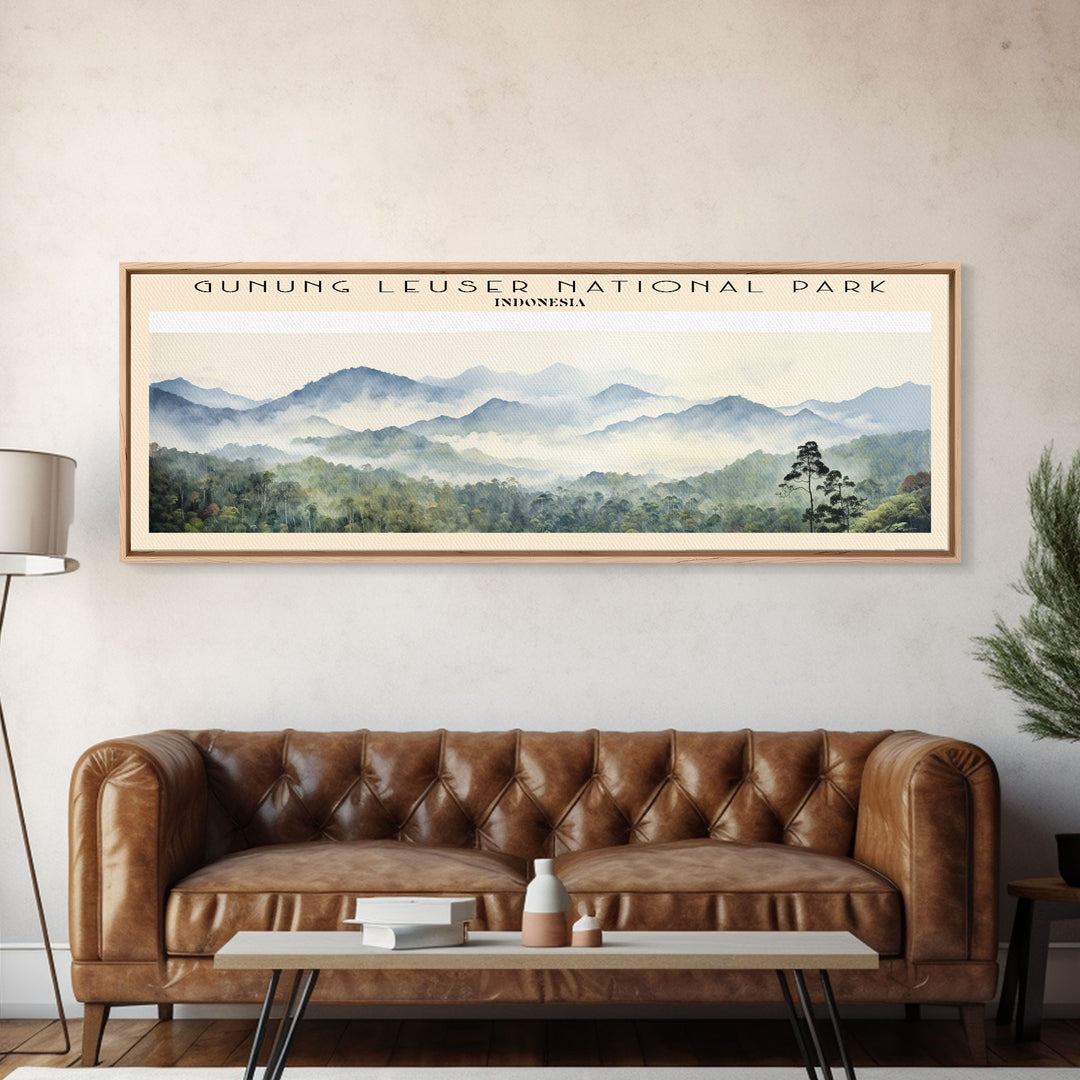 Gunung Leuser National Park Wall Art Travel Poster Print, Gift For Travel Lover, Vacation Gift, COUNTRY Wall Art, Home Decor, Original Art