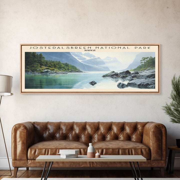Jostedalsbreen National Park Wall Art Travel Poster Print, Gift For Travel Lover, Vacation Gift, COUNTRY Wall Art, Home Decor, Original Art