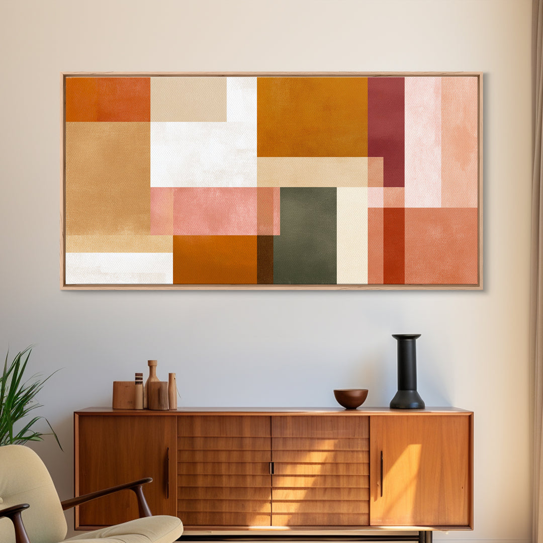 Old Theater Marquee Shapes Without Text Canvas Print, Urban Art, Contemporary Art, Living Room Decor, Abstract Art, Urban, URB-2x1-41