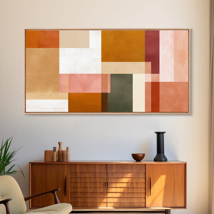 Old Theater Marquee Shapes Without Text Canvas Print, Urban Art, Contemporary Art, Living Room Decor, Abstract Art, Urban, URB-2x1-41