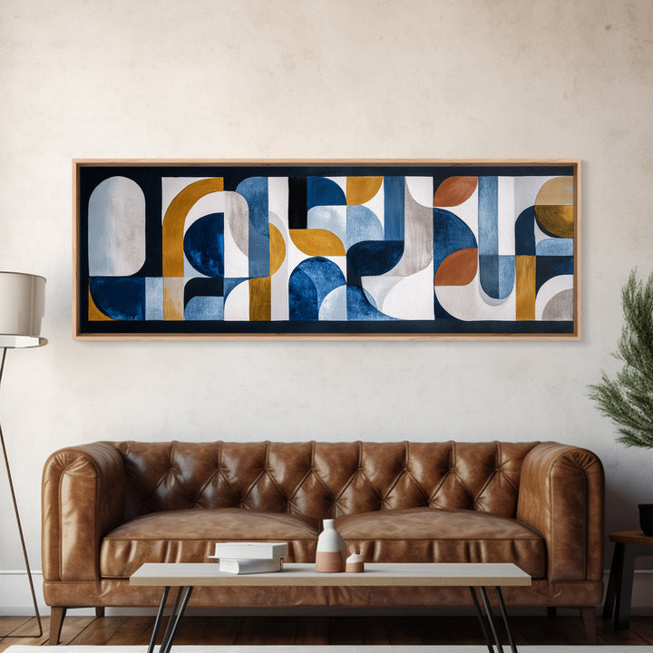 High Rise Window Grid Abstract Canvas Print, Urban Art, Art Print, Living Room Decor, Fine Art, Urban, Oil Painting, Art Deco, URB-3x1-35