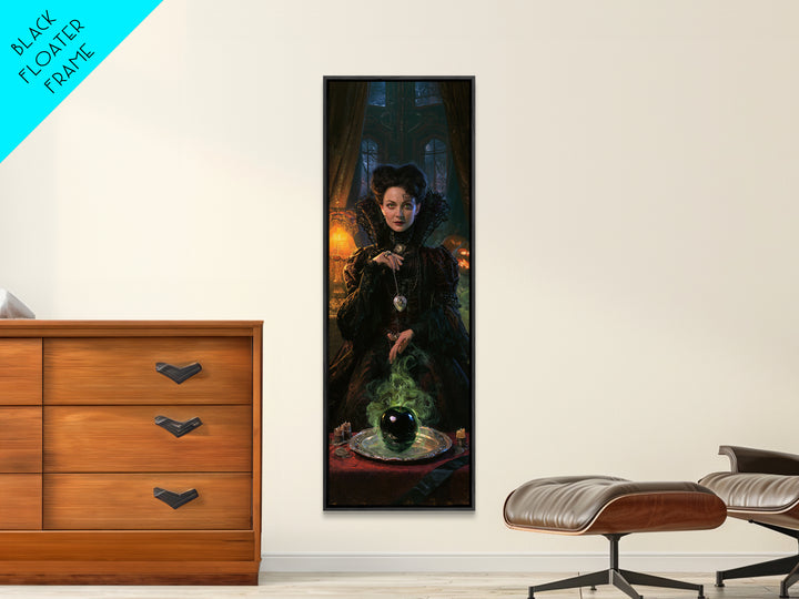 The Poisoned Apple, Victorian Horror Portrait, Tall Narrow Wall Art, Canvas Print, Gothic Wall Decor, Halloween Portrait Art