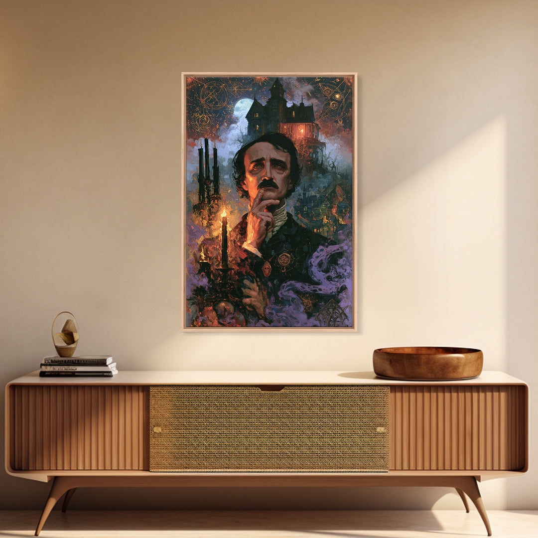 The Last House At The World'S Edge, Macabre Victorian Decor, Vertical Wall Art, Canvas Print, Gothic Wall Decor, Halloween Portrait Art