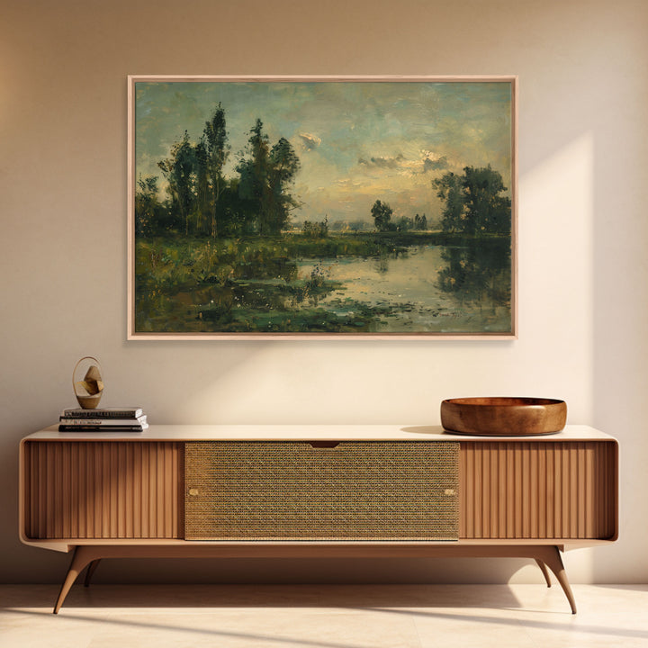 Slightly Scorched Landscape Painting Print | Framed Wall Art Or Metal Print | Home Decor | 40x60 Art | Huge Art | Living Room Decor