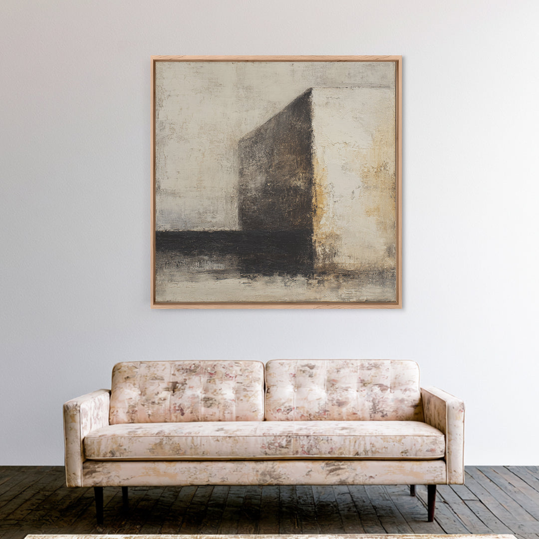 Black and White Architectural Study Framed Canvas Print, Wall Art, Gallery Decor, Living Room Decor, Fine Art, WAL-1x1-32
