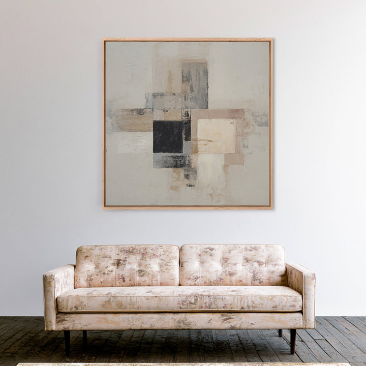 Black and White Architectural Study Framed Canvas Print, Wall Art, Wall Art Prints, Living Room Decor, Fine Art, WAL-1x1-56