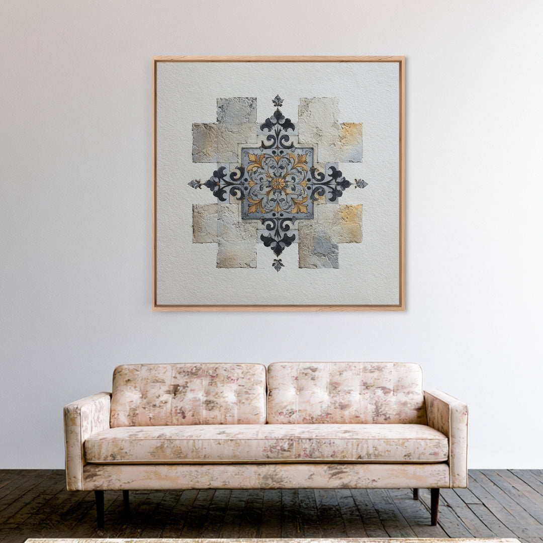 Black and White Architectural Study Framed Canvas Print, Wall Art, Printable Wall Art, Living Room Decor, Fine Art, WAL-1x1-8