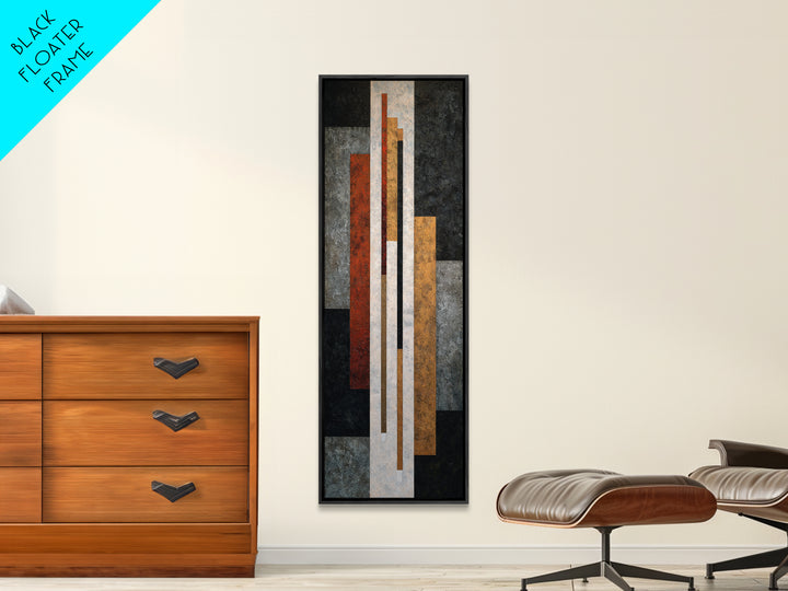 Modern Geometric Composition for Living Spaces Canvas Print, Wall Art, Home Decor, Living Room Decor, Abstract Art, WAL-1x3-16