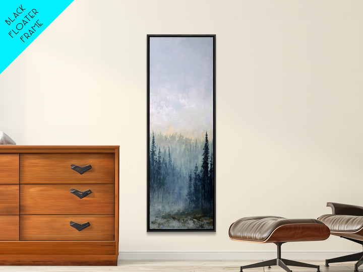 Moody Forest Landscape Canvas Print, Wall Art, Prints Wall Art, Living Room Decor, Oil Painting, Textured Painting, WAL-1x3-22