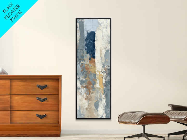 Luxury Neutral Plaster Texture Abstract Canvas Print, Wall Art, Wood Wall Art, Living Room Decor, Fine Art, Textured Painting, WAL-1x3-51