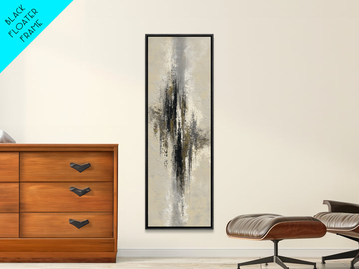 Black and White Architectural Study Framed Canvas Print, Wall Art, Digital Print, Living Room Decor, Fine Art, WAL-1x3-92