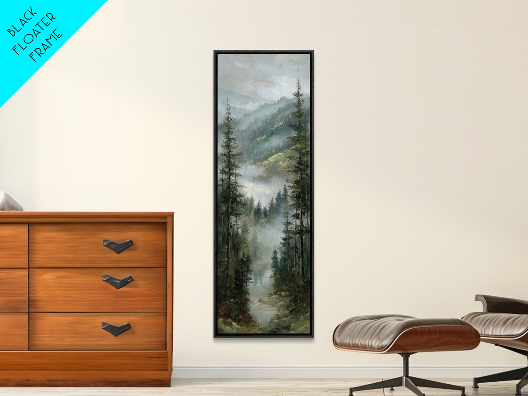 Moody Forest Landscape Canvas Print, Wall Art, Room Decor, Living Room Decor, Fine Art, Printable Wall Art, Wall Hangings, WAL-1x3-94
