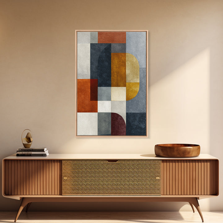 Modern Geometric Composition for Living Spaces Canvas Print, Wall Art, Abstract Wall Art, Living Room Decor, WAL-2x3-36