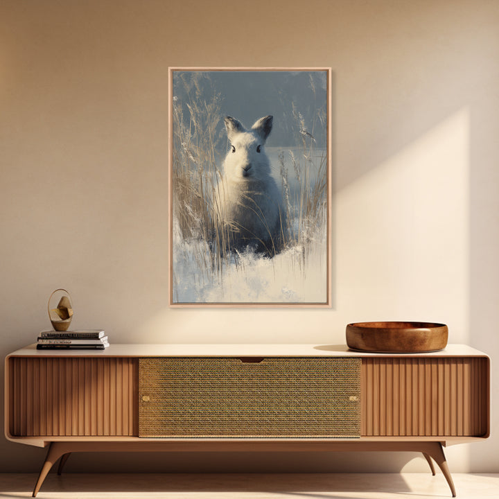 Whimsical Animal Portrait Framed Canvas Print, Wall Art, Printable Wall Art, Living Room Decor, Fine Art, Original Art, WAL-2x3-55