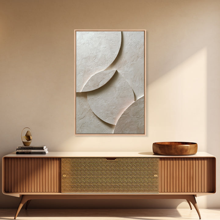Luxury Neutral Plaster Texture Abstract Canvas Print, Wall Art, Art Deco, Living Room Decor, Fine Art, Abstract Wall Art, WAL-2x3-71