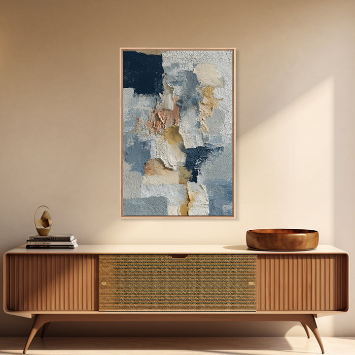 Luxury Neutral Plaster Texture Abstract Canvas Print, Wall Art, Living Room Decor, Abstract Art, Minimalist Decor, WAL-2x3-95