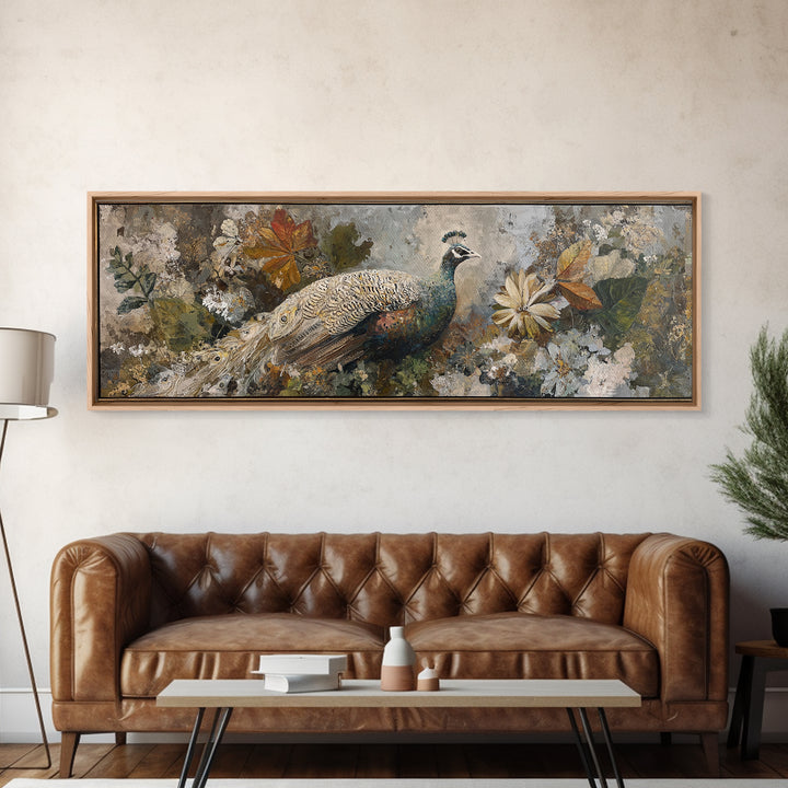 Whimsical Animal Portrait Framed Canvas Print, Wall Art, Gallery Decor, Living Room Decor, Fine Art, Home Decor, WAL-3x1-15