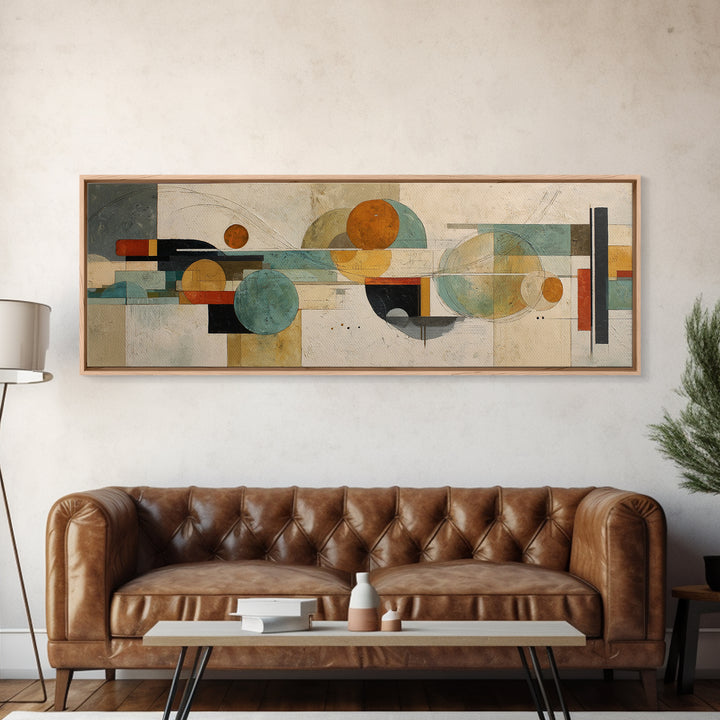 Statement Abstract with Bold Layered Brushwork Canvas Print, Wall Art, Abstract Wall Art, Living Room Decor, Abstract Art, WAL-3x1-41