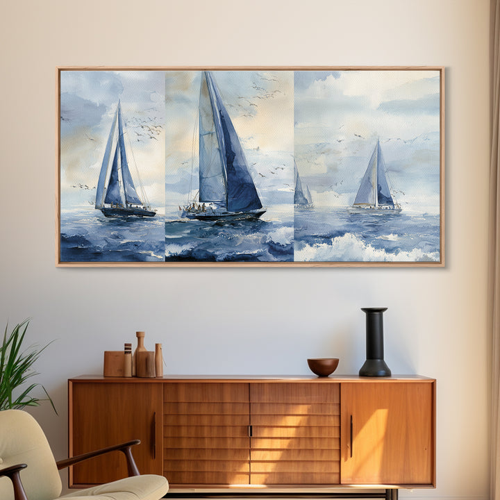 Honeymoon Coastal Sunset Framed Canvas Print, Wedding Art, Statement Artwork, Living Room Decor, Romance, Custom Portrait, WED-2x1-13