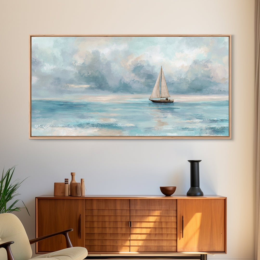 Honeymoon Coastal Sunset Framed Canvas Print, Wedding Art, Wedding Dress, Living Room Decor, Fine Art, Romance, Jewish Art, WED-2x1-85