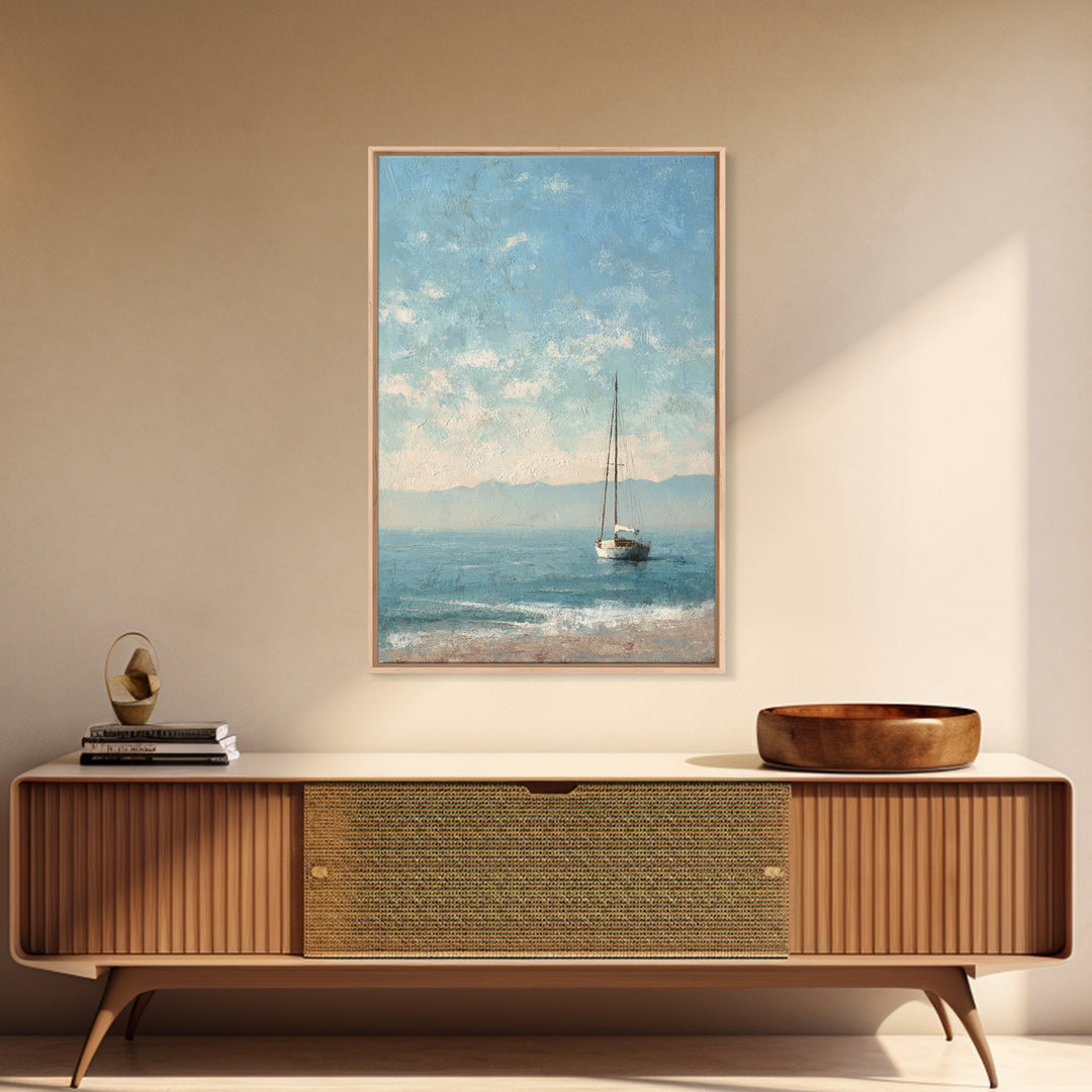 Honeymoon Coastal Sunset Framed Canvas Print, Wedding Art, Boho Decor, Living Room Decor, Fine Art, Romance, Art Print, WED-2x3-25