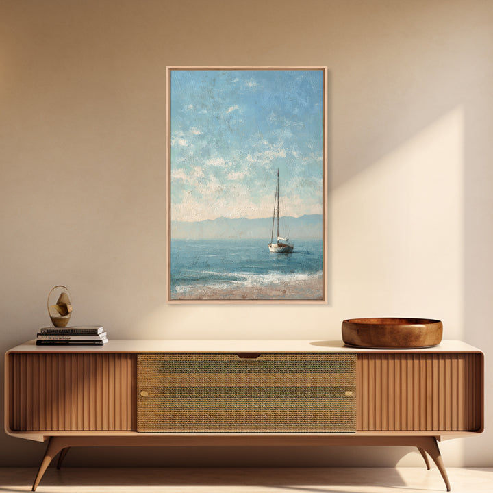 Honeymoon Coastal Sunset Framed Canvas Print, Wedding Art, Boho Decor, Living Room Decor, Fine Art, Romance, Art Print, WED-2x3-25