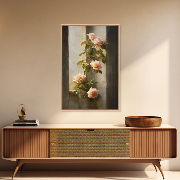 Classic Church Bells and Flowers Without Interior Canvas Print, Wedding Art, Statement Artwork, Living Room Decor, Oil Painting, WED-2x3-50
