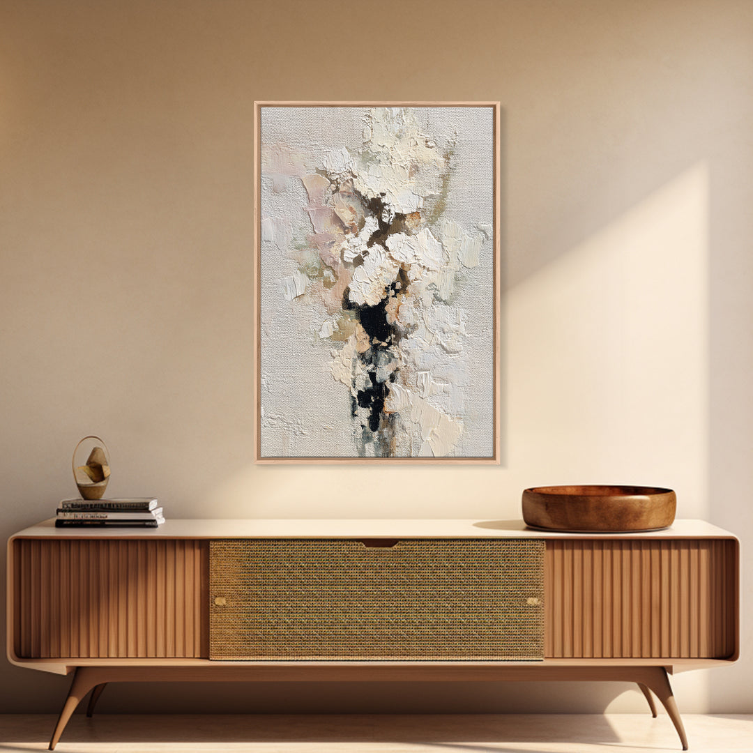 Bridal Veil Texture Abstract Framed Canvas Print, Wedding Art, Custom Portrait, Living Room Decor, Fine Art, Romance, WED-2x3-87