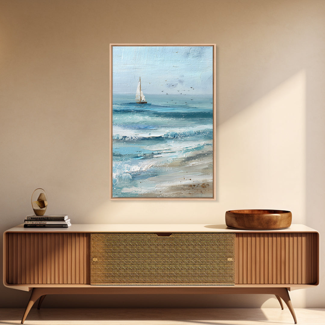 Honeymoon Coastal Sunset Framed Canvas Print, Wedding Art, Custom Portrait, Living Room Decor, Romance, Wedding Decoration, WED-2x3-97