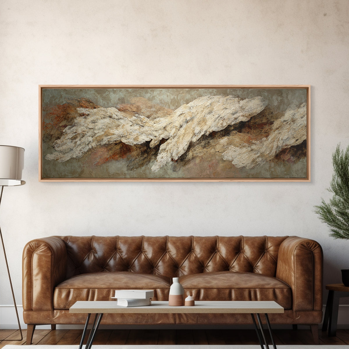 Bridal Veil Texture Abstract Framed Canvas Print, Wedding Art, Contemporary Art, Living Room Decor, Fine Art, Romance, WED-3x1-47