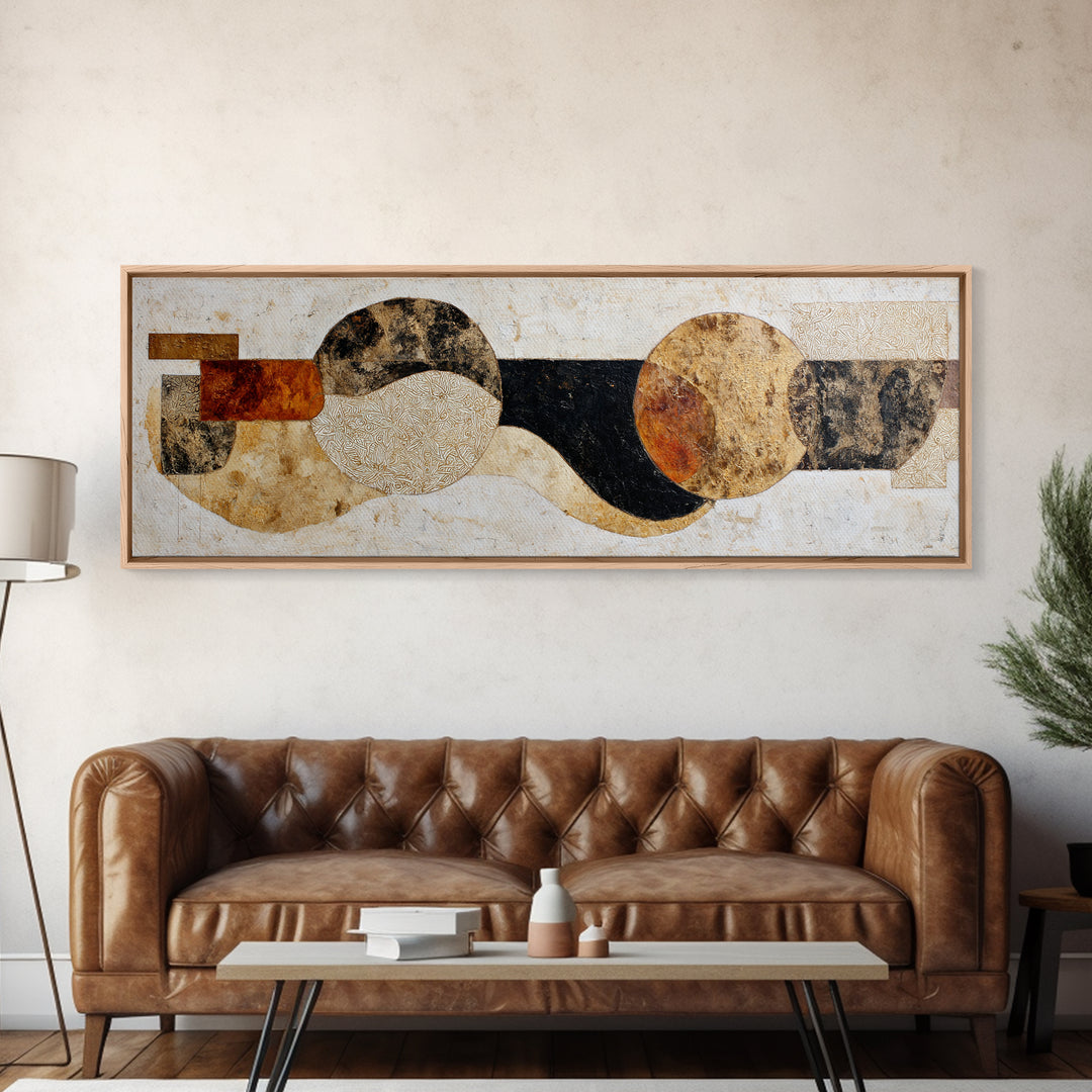Lace Pattern Ivory Abstraction Framed Canvas Print, Wedding Art, Textured Painting, Living Room Decor, Abstract Art, Romance, WED-3x1-59