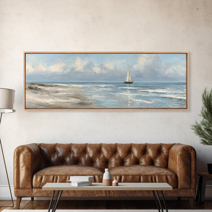 Honeymoon Coastal Sunset Framed Canvas Print, Wedding Art, Wedding Table Decor, Living Room Decor, Fine Art, Romance, WED-3x1-81