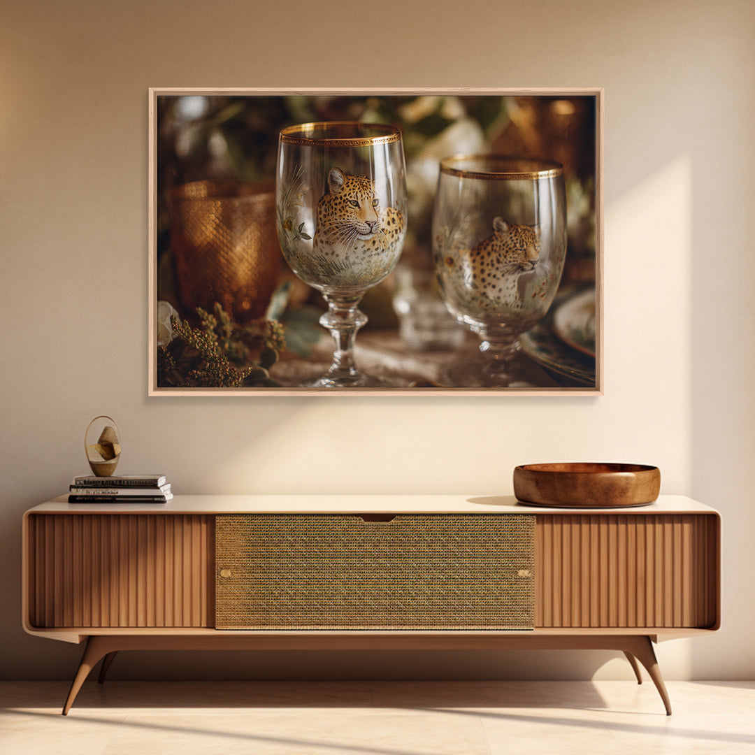 Champagne Glasses with Delicate Sparkle Canvas Print, Wedding Art, Custom Art, Living Room Decor, Watercolor Art, Romance, WED-3x2-58