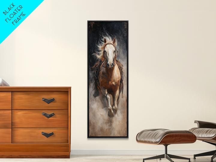 Wild Mustang Herd Canvas Print, Western Art, Gallery Decor, Southwestern Decor, Fine Art, Frontier, Wall Art, Home Decor, WES-1x3-14