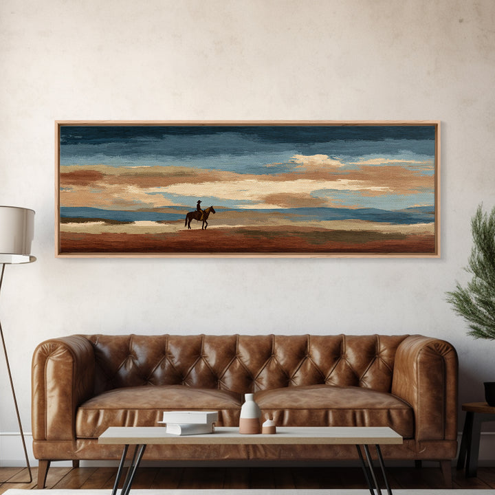 Southwestern Blanket Pattern Framed Canvas Print, Western Art, Western Wall Decor, Southwestern Decor, Fine Art, Frontier, WES-3x1-81