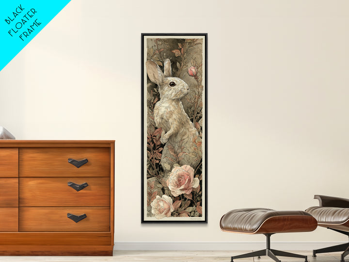 Mouse Ballerina in a Rose Garden Canvas Print, Whimsical Art, Digital Print, Living Room Decor, Watercolor Art, Wonder, WHI-1x3-23