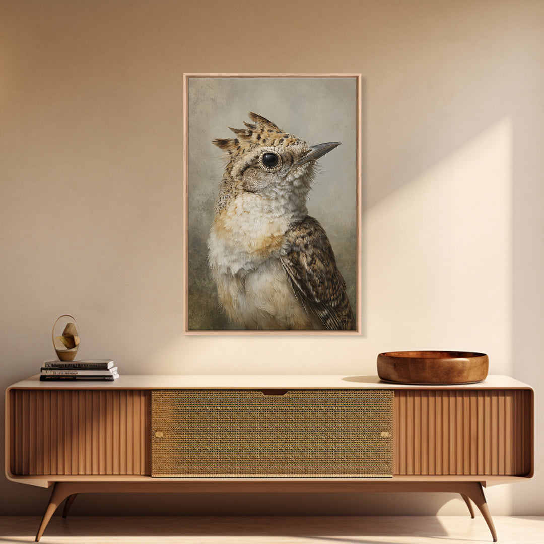 Bird Delivering a Tiny Love Letter Canvas Print, Whimsical Art, Wall Decor, Living Room Decor, Fine Art, Wonder, Printable Art, WHI-2x3-31