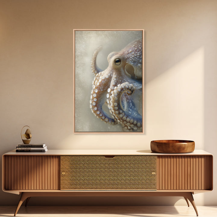 Octopus Conductor with Tiny Instruments Canvas Print, Whimsical Art, Prints, Living Room Decor, Fine Art, Wonder, Printable Art, WHI-2x3-50