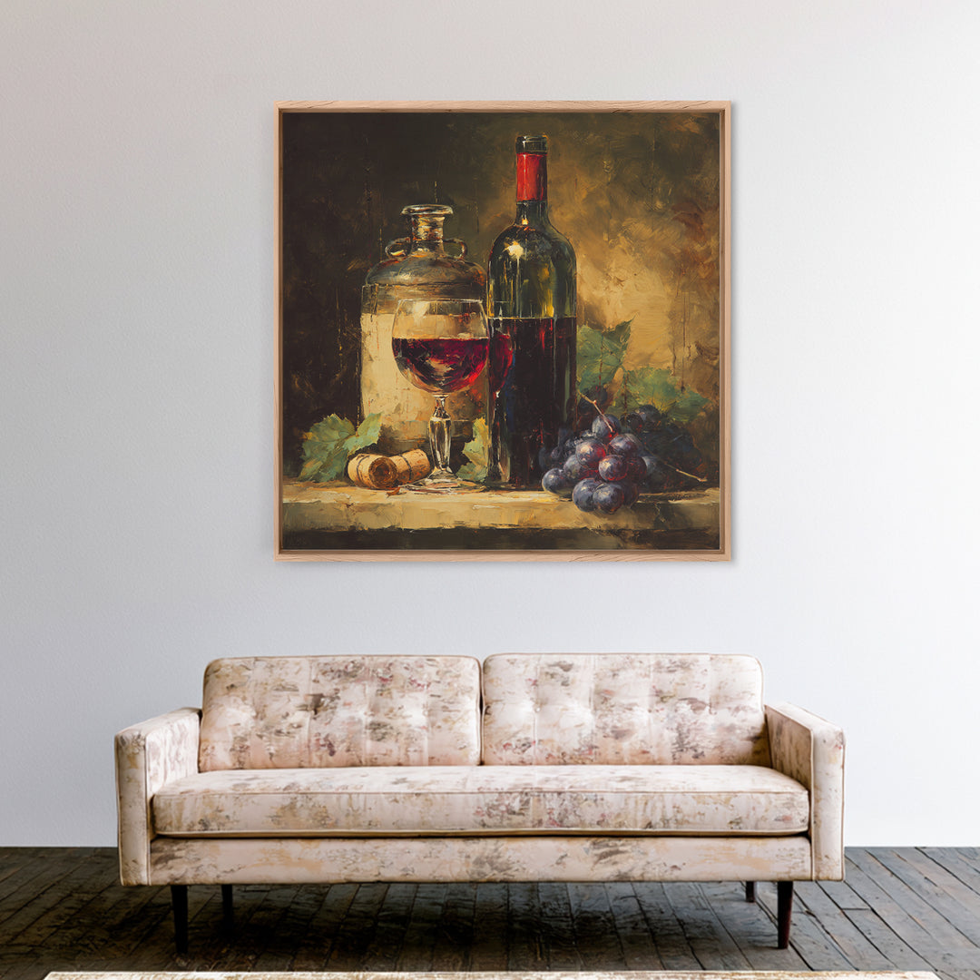 Red Wine Swirl Abstract Canvas Print, Winery Art, Wall Art Print, Winery Decor, Abstract Art, Vineyard, Gallery Decor, WIN-1x1-31