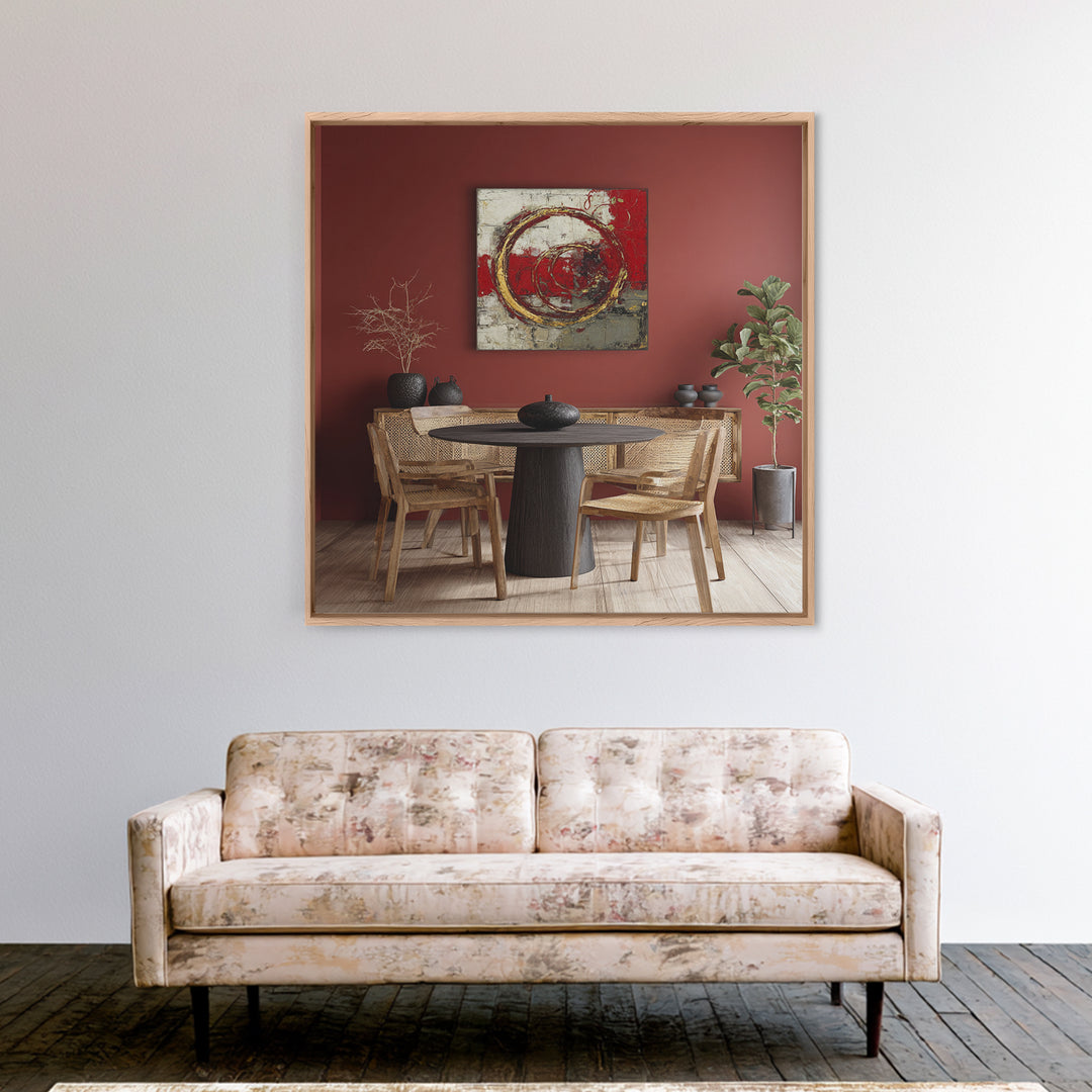 Red Wine Swirl Abstract Framed Canvas Print, Winery Art, Kitchen Wall Art, Winery Decor, Fine Art, Vineyard, Matisse Print, WIN-1x1-7