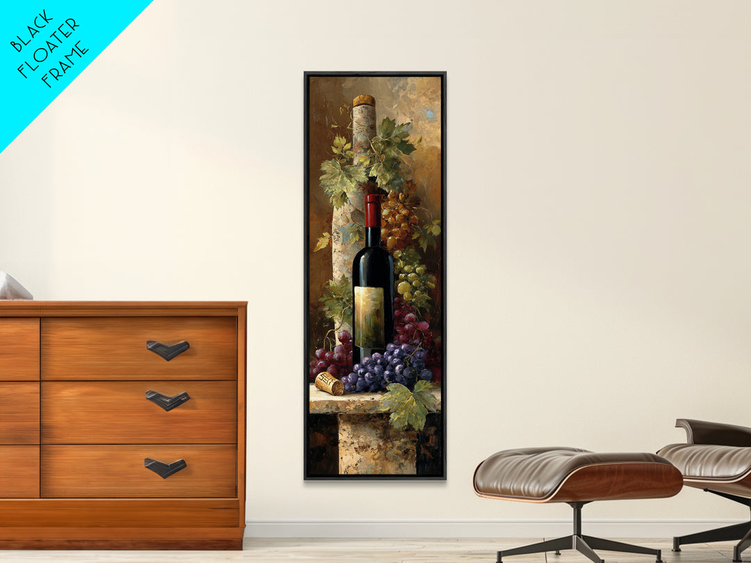 French Vineyard Hills Canvas Print, Winery Art, Printable Wall Art, Winery Decor, Fine Art, Vineyard, Retro Wall Art, WIN-1x3-44