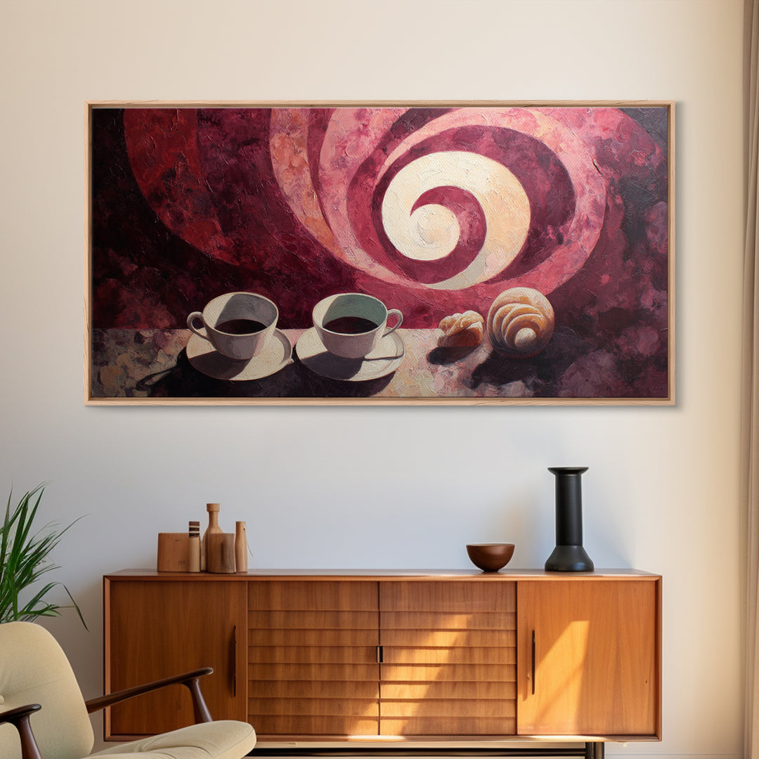 Red Wine Swirl Abstract Framed Canvas Print, Winery Art, Wall Art Print, Winery Decor, Abstract Art, Vineyard, Gallery Decor, WIN-2x1-99