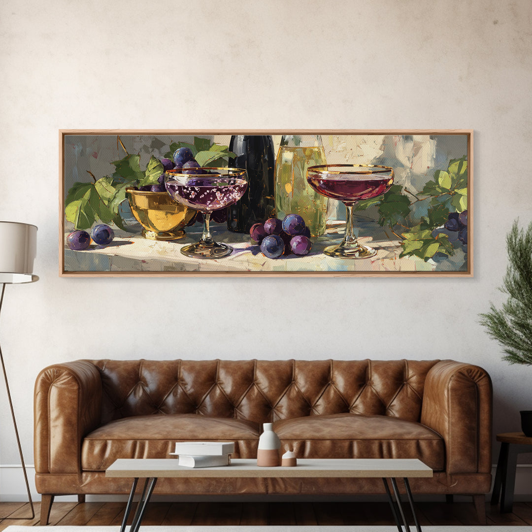 Champagne Coupe with Bubbles and Light Canvas Print, Winery Art, Minimalist Decor, Winery Decor, Fine Art, Vineyard, Artwork, WIN-3x1-35