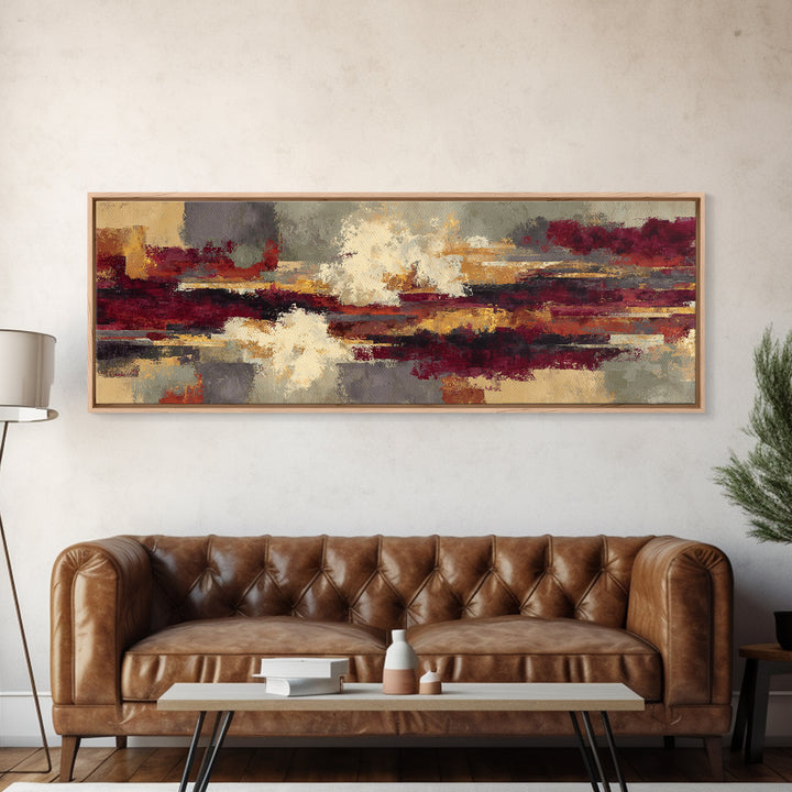 Red Wine Swirl Abstract Canvas Print, Winery Art, Art Print, Winery Decor, Vineyard, Watercolor Painting, Retro Wall Art, WIN-3x1-95