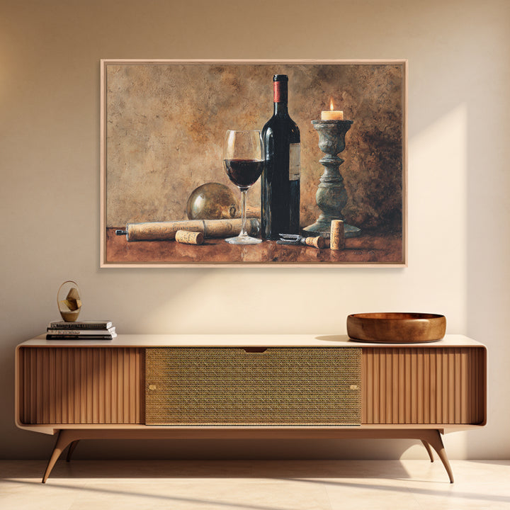 Corkscrew and Corks on Rustic Wood Canvas Print, Winery Art, Room Decor, Winery Decor, Fine Art, Vineyard, Printable Wall Art, WIN-3x2-56